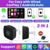 2025 Новый Carplay Box 2-в-1 Беспроводной Carplay и Android Auto Мини-адаптер Bluetooth для автомобиля с OEM-обновлением для Mazda Kia