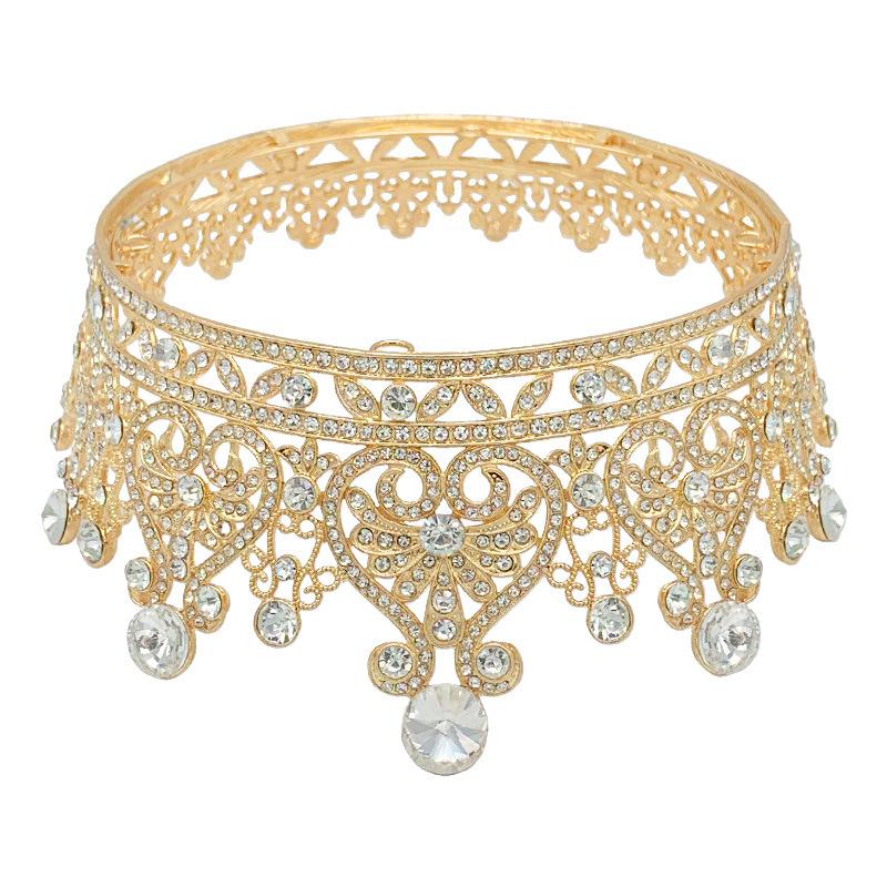 A Water Diamond Crown A Heart Shaped Crown A Bride's Headwear A High End Bride's Crown and Hair Accessory