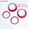 Dashboard Side Air AC Conditioning Outlet Vent Ring Circle Cover Trim For Mini Cooper S F55 F56 F57 2014 -  Red Accessories