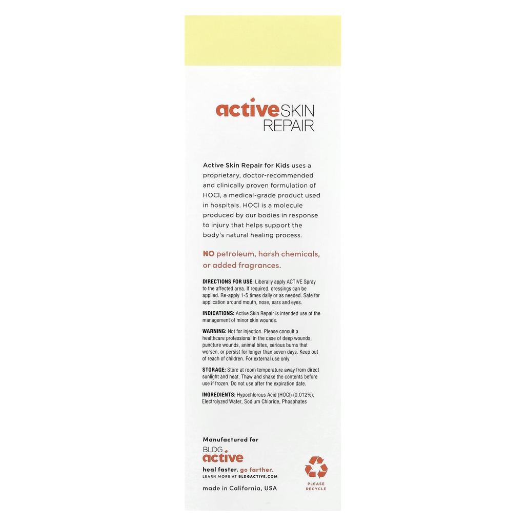 Active Skin Repair Children's, Spray, 3 Fl Oz
