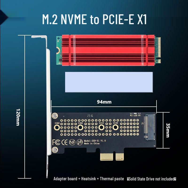 PCIe 4.0 to M.2 NVMe Adapter Card for SSD Expansion