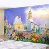 Сказочный Замок Гобелен Настенный Мультфильм Картина Маслом Фреска Богемный Хиппи Психоделический Матрас Домашний Декор Жизни