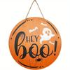 2d Flat 20*20cm, Halloween Home Decoration, Halloween Wooden Circular Logo, Creative Decoration, for Home, Club, Garden, Bedroom, Bar Decor.