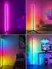 Напольный светильник с изменяемым цветом RGB, светодиодный торшер, диммируемый и с регулируемым цветом, высотой 165 см, функция таймера, окружающее освещение, креативный режим DIY &