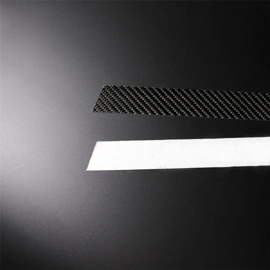 6X Black Carbon Fiber Window Pillar Strip Trim Decal For BMW 3 Series E90 05-12