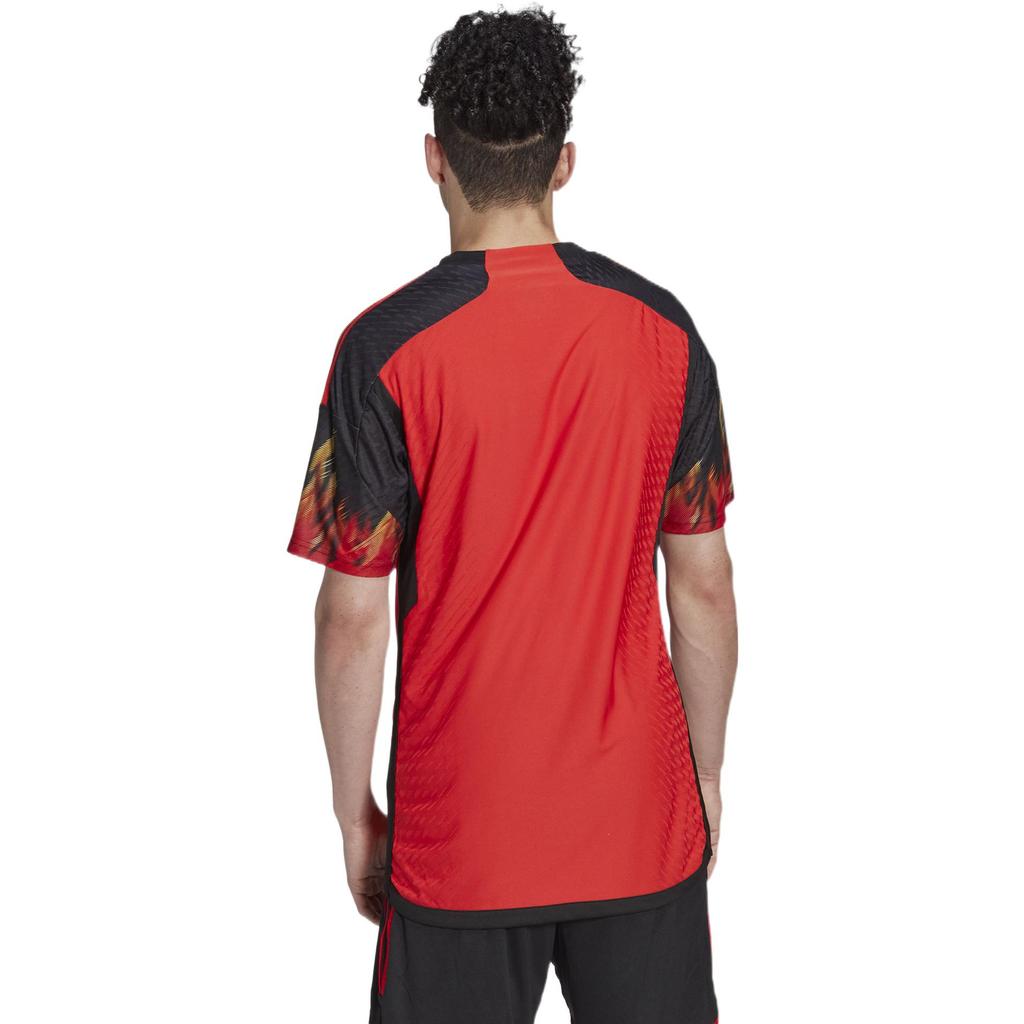 Adidas Бельгия 2022 Аутентичный домашний трикотаж красного цвета для мужчин в уличной одежде HD9413