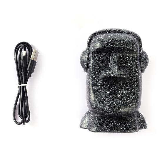 R199 Bluetooth-compatible Speaker Fashion Giant Statue Party Home Desk Mini High-fidelity Decoration Sound Box with TF Card Slot