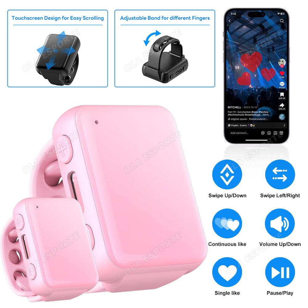 Новое умное кольцо на палец Пульт дистанционного управления Беспроводной Bluetooth Мобильный Селфи Мышь Селфи Видео Автоматический Переворачиватель Страниц Просмотр