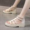 Roman Sandals Female Spring and Summer 2025 New Fairy Style Sandals Versatile Platform Soft Sole Casual Beach Sandals
