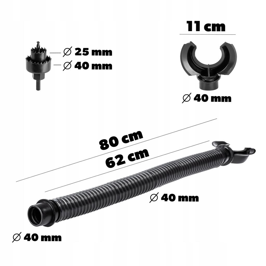 KADAX Zbiornik Na Deszczówkę 265L Wodę DeSzczową Beczka Pojemnik Zestaw Z Kranem