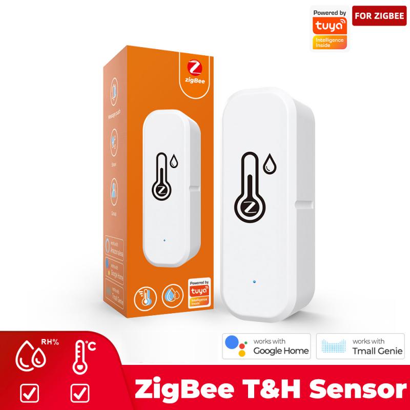 Tuya WiFi Умный датчик температуры и влажности Датчик гигрометра Термометр Детекторы Умный дом Помощник для мониторинга в реальном времени