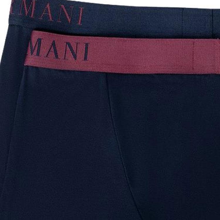 Emporio Armani FW23 Принт с логотипом и буквами Повседневные боксеры со средней посадкой Мужское нижнее белье 111210-3F733-27435