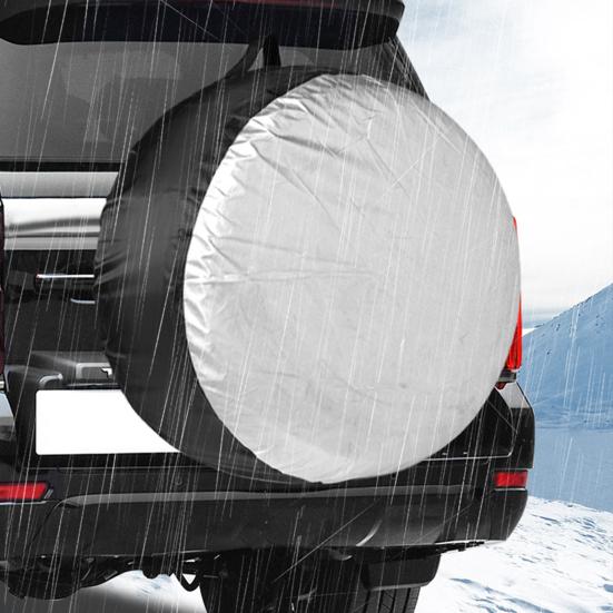 Car Tire Cover Adjustable Drawstring 210D Oxford Cloth Waterproof Portable Handle Universal SUV Auto Tire Sun Protection Dust Cover