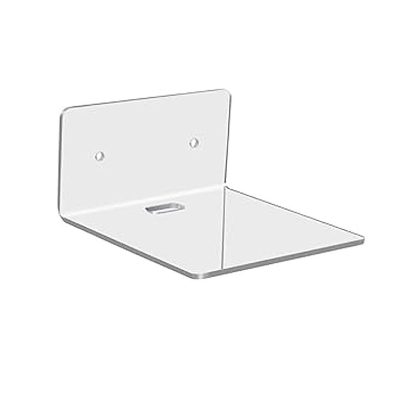 1Pc Acrylic Floating Shelves Wall Shelves Small Clear Shelf Display Ledges Hanging Shelves For Smart Speaker Action