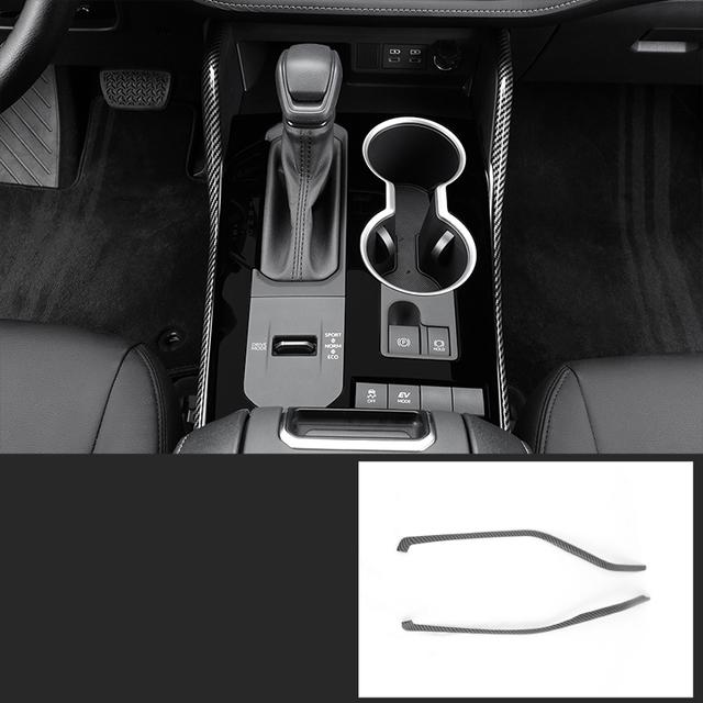 Для Toyota Highlander XU70 Refit 2022 автомобильные внутренние молдинги из углеродного волокна, крышка панели передач, аксессуары для рамки