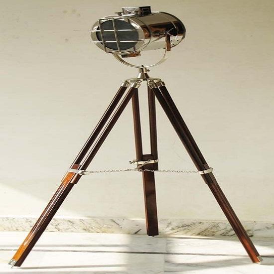 Designer Studio Floor Lamp Nautical Spot Light Searchlight With Tripod Stand