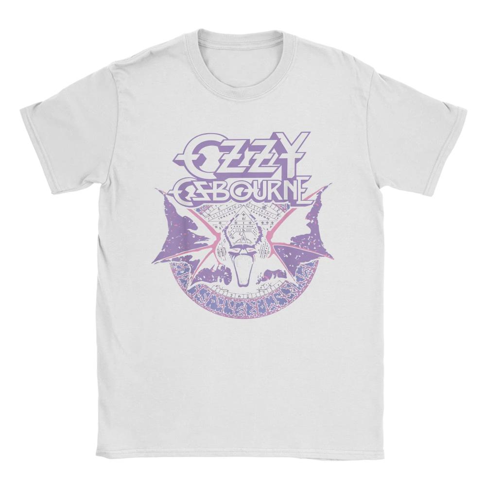 Unique Heavy Metal Rock Ozzy Osbourne Pastel Bat Summer T-Shirts Men's O Neck Cotton Women T Shirts Short Sleeve Tees Clothes