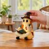 Уникальные осенние подарки Винтажная фигурка призрака в стиле пэчворк, Милая статуэтка со светодиодной подсветкой для чтения книги, Жуткое полимерное украшение-статуэтка на Хэллоуин для настольной полки