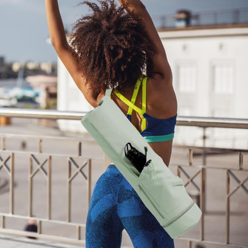 Коврик для йоги Чехол для коврика для йоги с регулируемым ковриком для йоги Коврик Yoga Works Сумка для спортзала на молнии и Идеально подходит для коврика для йоги Легко для Зеленого LOL-FUN Сумка, Ремень, Хранение,