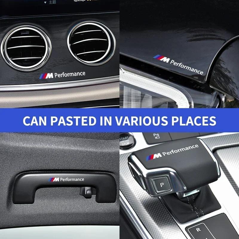 Наклейки Значки Декорация Салона Автомобиля Авто Стайлинг Для BMW M M3 M4 M5 X1 X3 X5 X6 X7 F10 F20 F22 F30 G20 G30 Performance