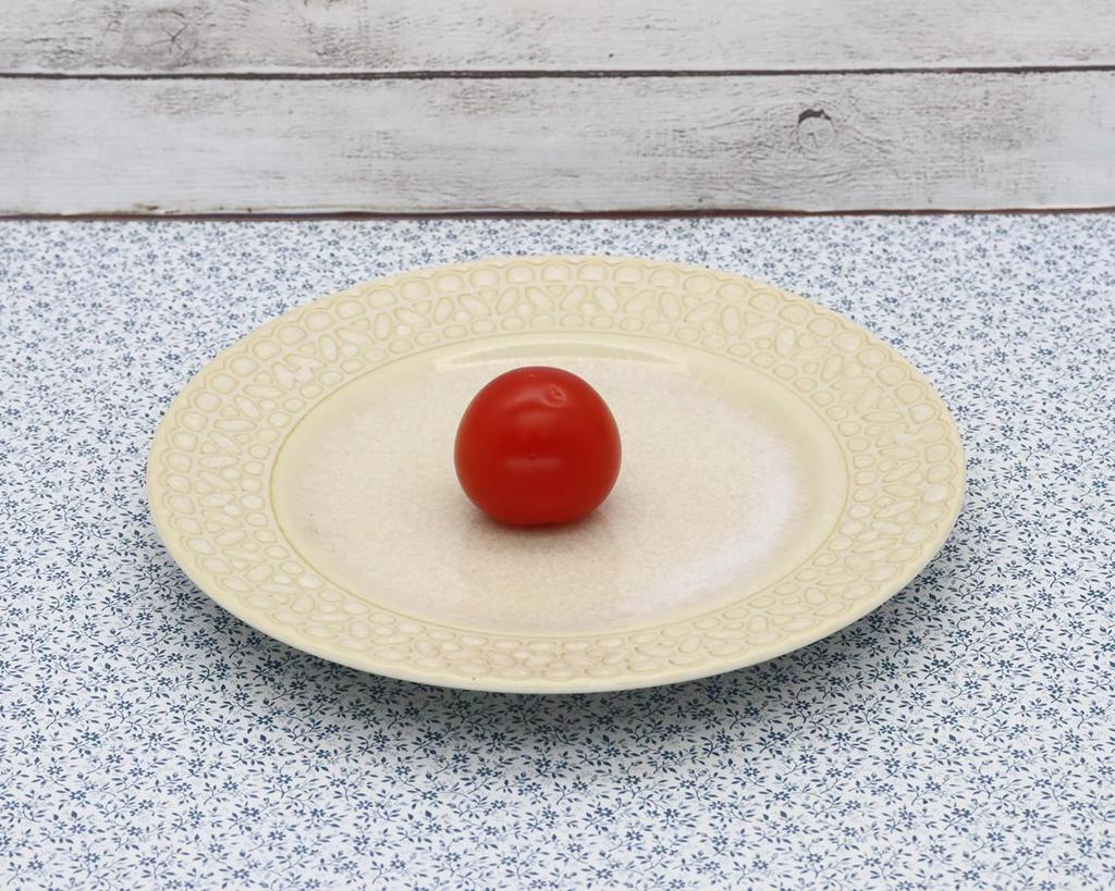 Castle Enterprises [17cm Rice Plates (White) Set of 10] Mino Ware Lace Pattern Decorates Food Cutely Recommended for Adult Women