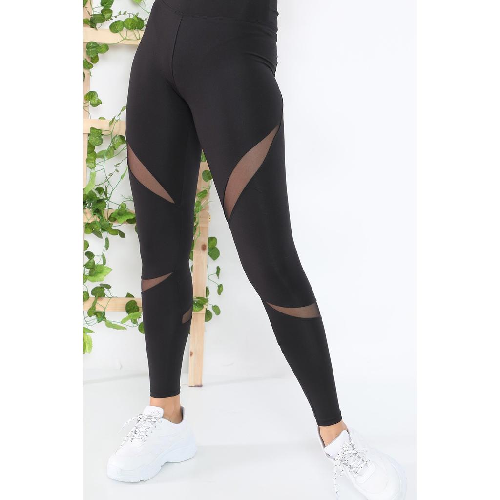 Черные спортивные леггинсы Slim Fit Diver Fabric EXTRA с высокой талией