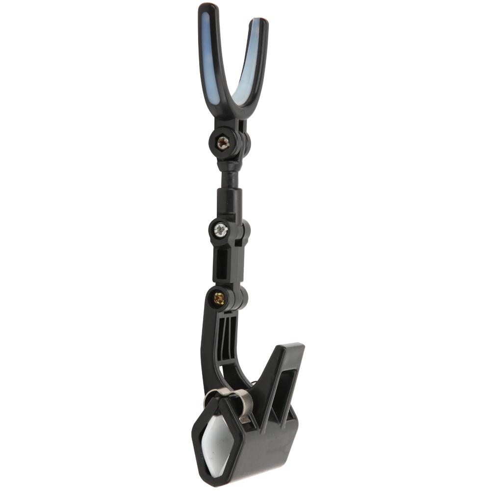 Plastic Portable Luminous Head 360 degrees  Rotating Fishing Rod Bracket Holder Back Hanging Stand