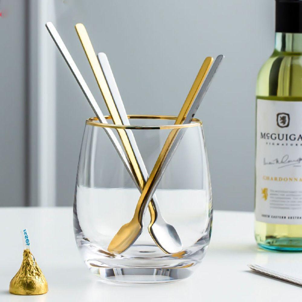 Thickened Coffee Mixing Spoon 304 Stainless Steel Gold Cutlery High Quality Small Spoon