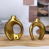 2PCS European Style Minimalist Small Split Snuggling Vase, Modern Creative Abstract Decoration, Home Drying Flower Utensil