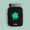 Embroidered Laptop pouch_Happy Clover (iPad 11/13/15 Inches)