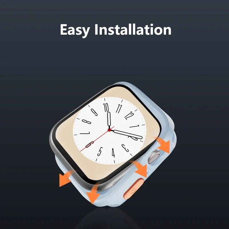 Чехол для Apple Watch Case 49мм 44мм 40мм 45мм 41мм Защита от падений Мягкий ТПУ Чехол iWatch Ultra 2 SE 9 8 7 6 5 4 Аксессуары