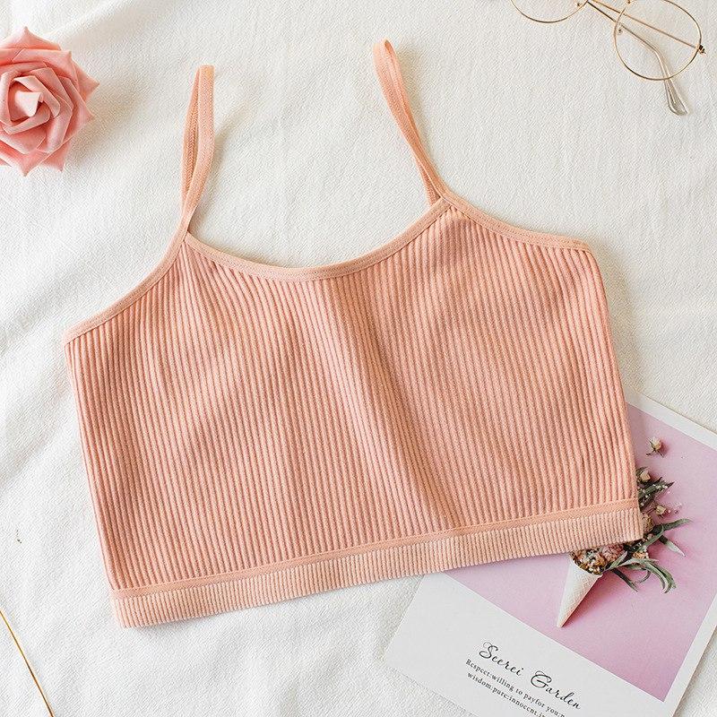 Удобный бюстгальтер для девочек, спортивный тренировочный бюстгальтер, хлопковый укороченный топ, детское нижнее белье 8-14 лет