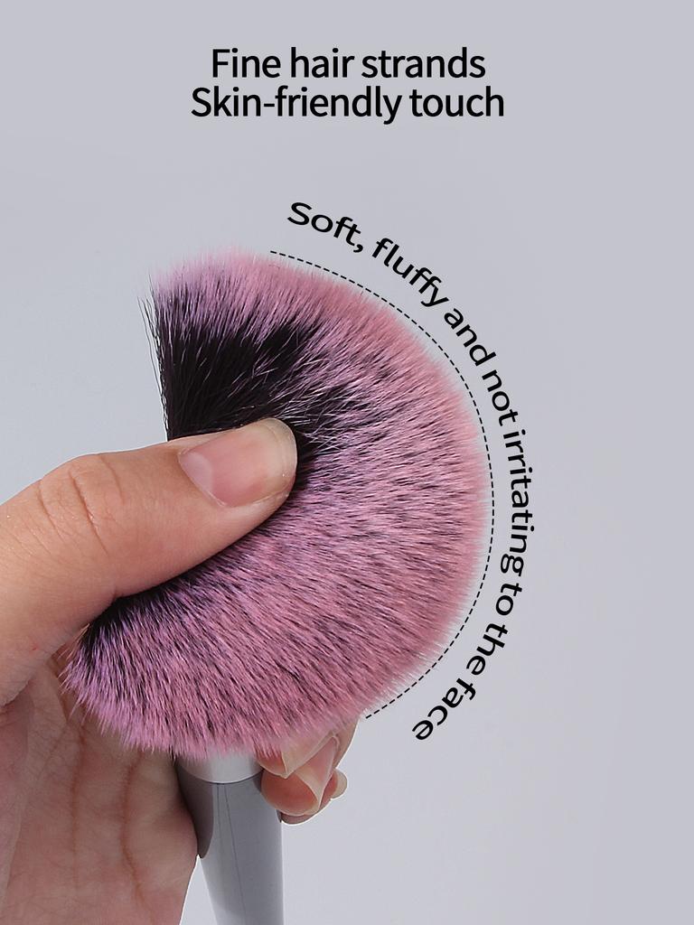 4/12/16PCS Beginner Makeup Tool Set: 12PCS Soft-bristled Makeup Brushes +4PCS Super Soft Makeup Sponges for Daily Portable Use