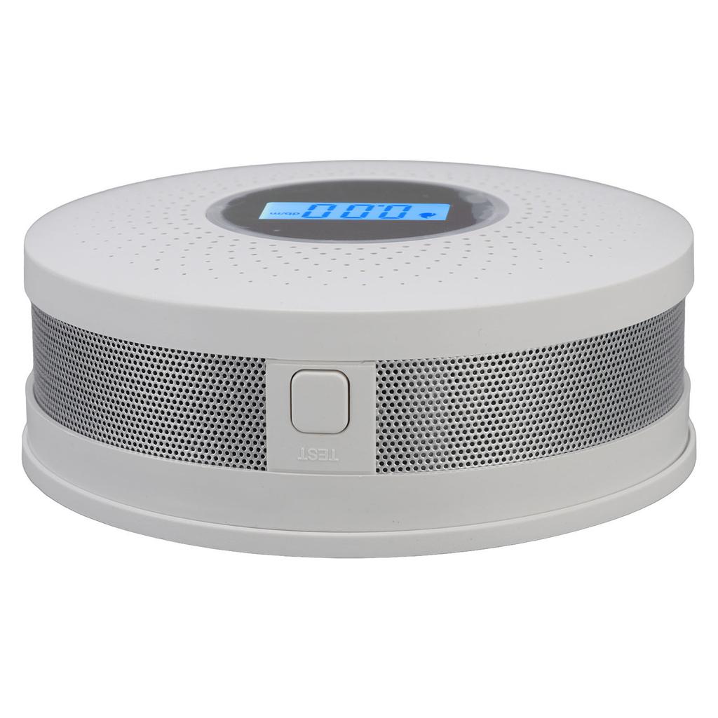 Smoke Carbon Monoxide Detector LCD Display High Sensitivity Smoke Carbon Monoxide Composite Alarm