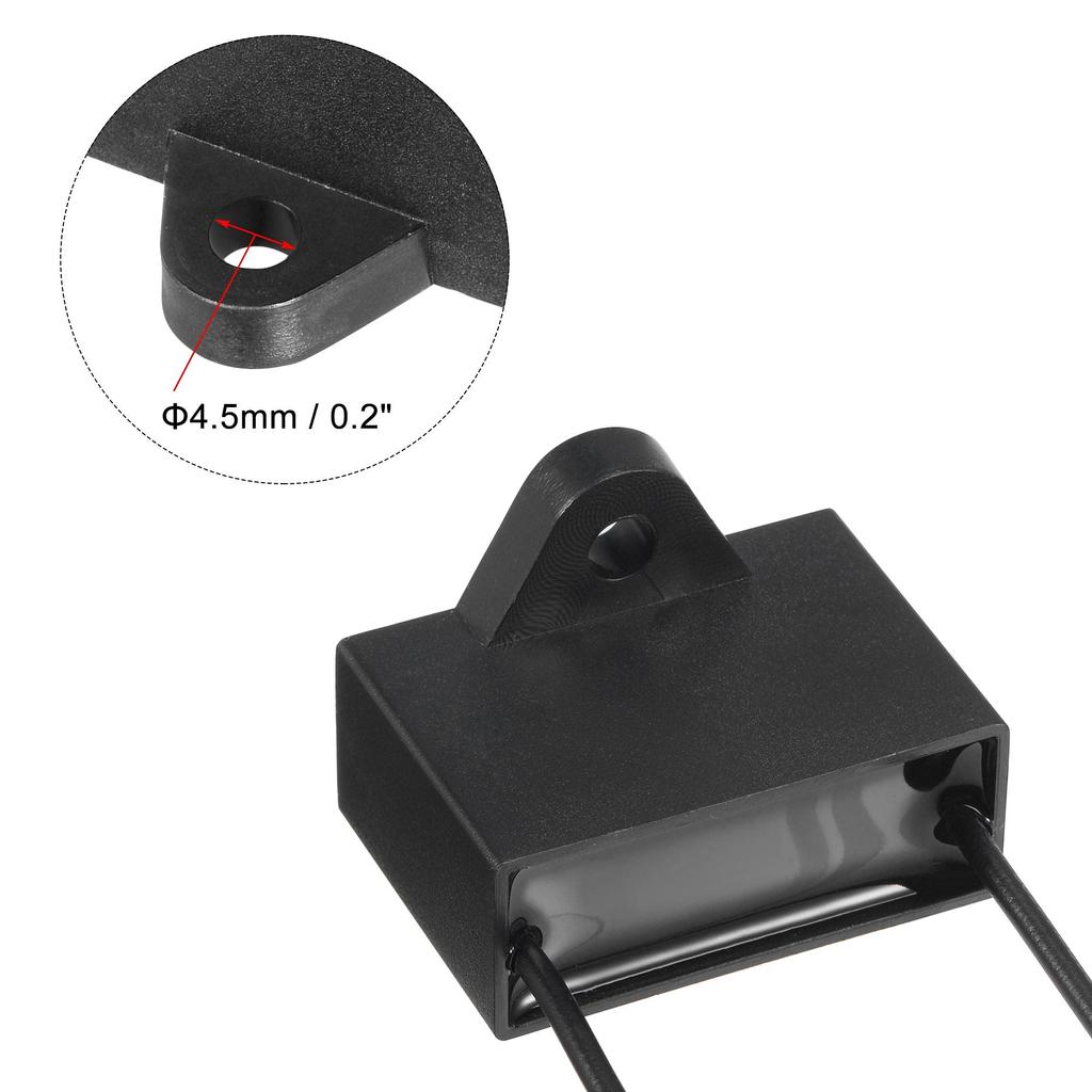uxcell CBB61 4.75uF 250V AC 2-Wire Metallized Polypropylene Film Capacitor 37x26x15mm for Fan Pump Motor Generator