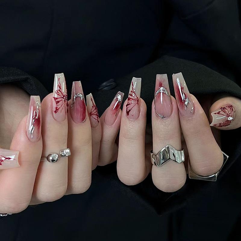 1 Box French Detachable Ballerina False Nails Wearable Fake Nails Nail Tips Manicure Tool Press On Nails