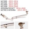 Индивидуальная выхлопная труба для мотоциклов NC700X/NC700S/NC750X/NC750S