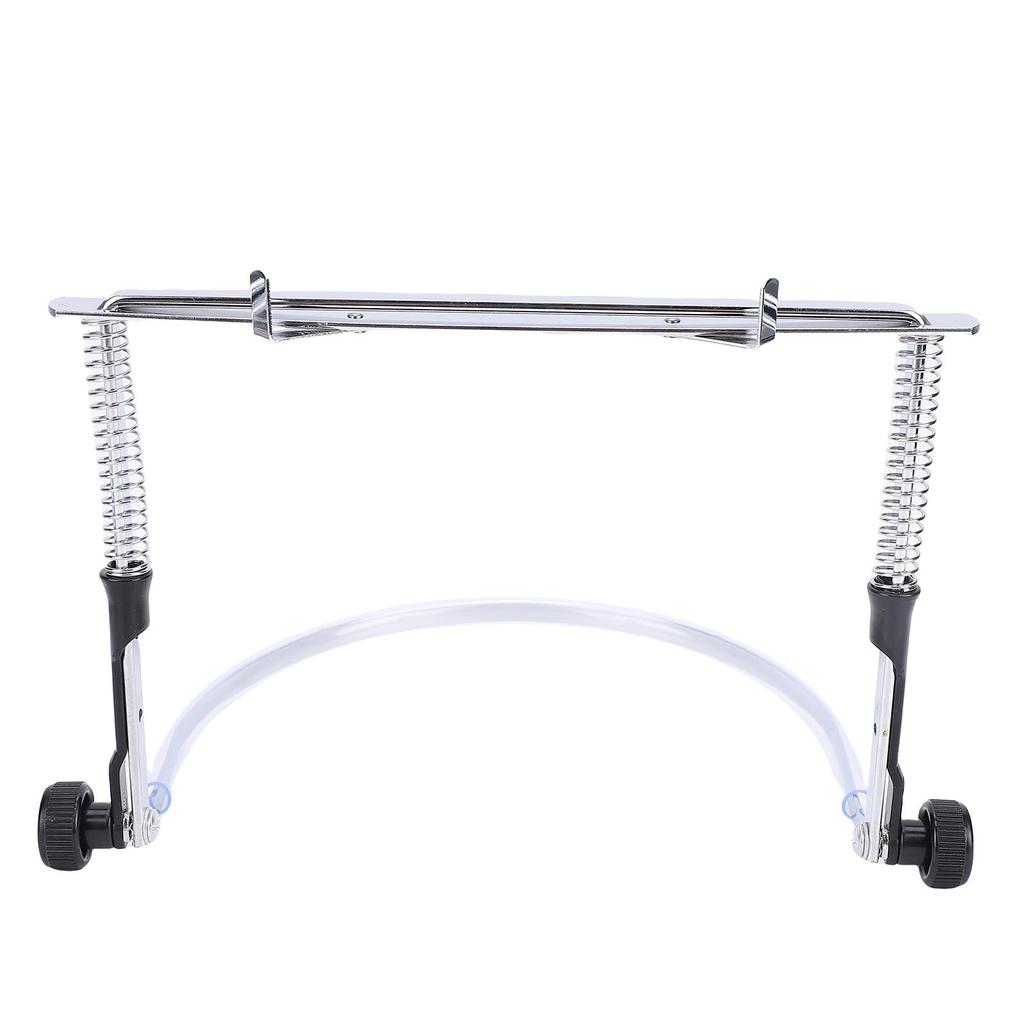 Harmonica Holder Adjustable Alloy Steel Professional Harmonica Neck Holder for 10 Hole 24 Hole Harmonicas Silver with