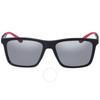 Light Grey Mirror Black Rectangular Men S SunglaSSeS Ea4170 50426g 58