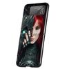 Чехол для телефона Mylene Farmer для Samsung Galaxy Z Flip 7 6 5 4 3 5G Flip7 Flip6 Flip5 Flip4 Flip3 Черный Fundas Shell