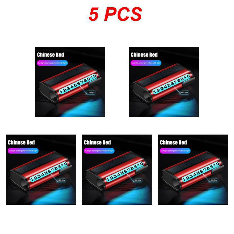 1~10 шт. номерной знак парковки автомобиля светящаяся карта парковки автомобиля солнечная зарядка временная остановка номер телефона карта для украшения автомобиля