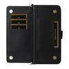 Flip Case for Xiaomi Poco F7 Pro, Crossbody Leather Wallet, Black