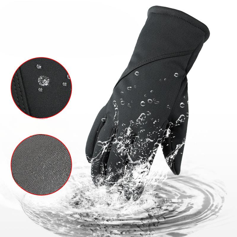 Теплые перчатки с сенсорным экраном для велоспорта осенью и зимой, женские перчатки плюс бархат, утолщенные, для активного отдыха, альпинизма, катания на лыжах, велоспорта, мужские