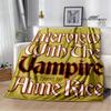 Interview with the Vampire Printed Blanket Picnic Blanket  Blankets for Beds  Thin Blanket Birthday Gift