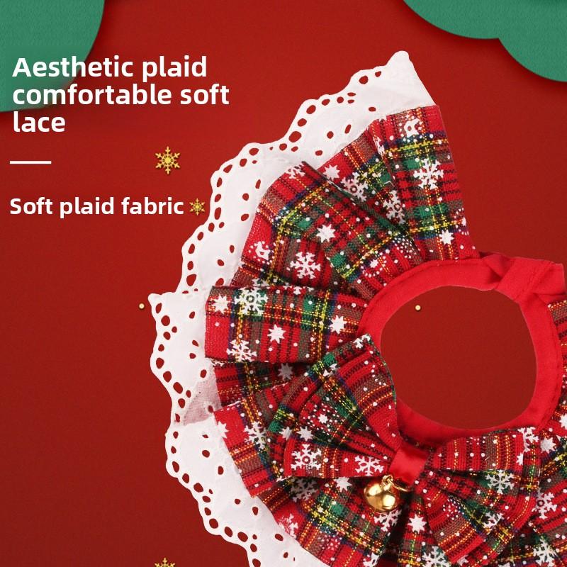 Хэллоуинские салфетки для слюны питомцев, трикотажные украшения из ткани и кружева, ошейники для кошек и собак, шарфы для котят, шарфы для питомцев