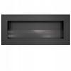 Fireplace Bioethanol 900x400 DELTA Black Flat Long Burner Glass Set