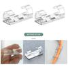 16pcs Adhesive Cable Clips 16 Pieces Clear Concealed Wiring Holder Stand Keeper for Nightstand Desk Wall Dorm Home Office