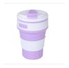 Creative Portable Folding Silicone Coffee Cup with Lid and Custom Logo
