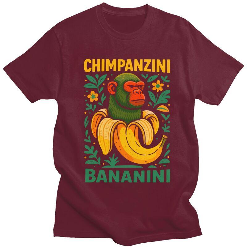 Bananini Italian Brainrot Memes T Shirt Men Women ShortSleeve Tshirt Graphic Tee Tops Pure Cotton Loose Oversized Clothing