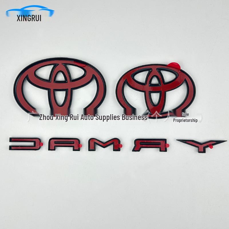 Наклейка-эмблема 'Черный Воин' для Toyota Camry 9-го поколения: Крутая и спортивная персонализация